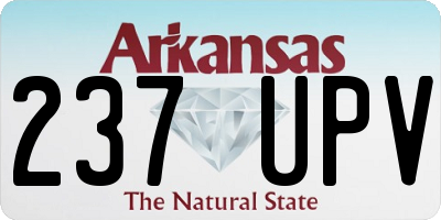 AR license plate 237UPV