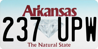 AR license plate 237UPW