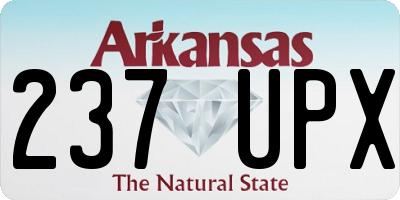 AR license plate 237UPX