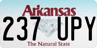 AR license plate 237UPY