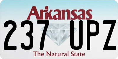 AR license plate 237UPZ