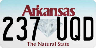 AR license plate 237UQD