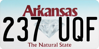 AR license plate 237UQF