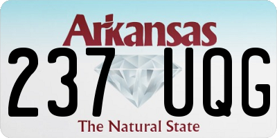 AR license plate 237UQG