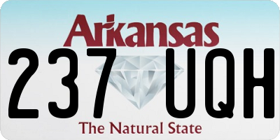 AR license plate 237UQH