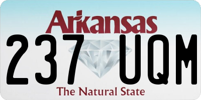 AR license plate 237UQM