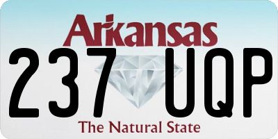 AR license plate 237UQP