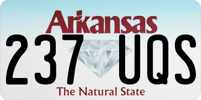 AR license plate 237UQS