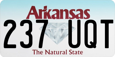 AR license plate 237UQT