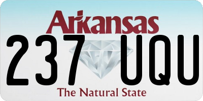AR license plate 237UQU