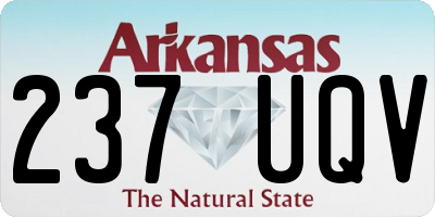 AR license plate 237UQV
