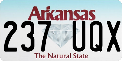 AR license plate 237UQX