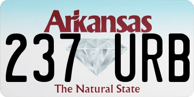 AR license plate 237URB