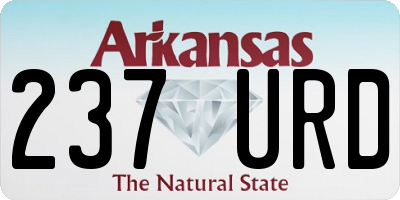 AR license plate 237URD