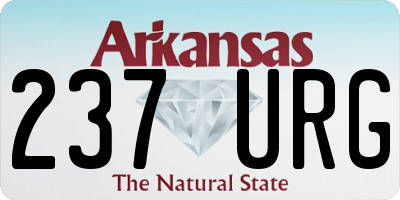 AR license plate 237URG