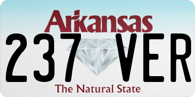 AR license plate 237VER