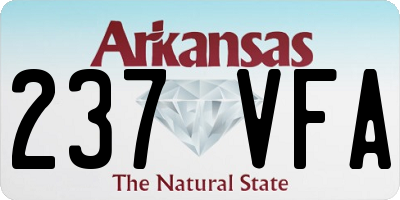 AR license plate 237VFA