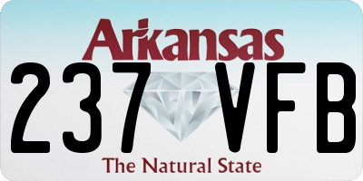 AR license plate 237VFB
