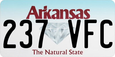 AR license plate 237VFC
