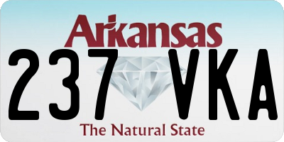 AR license plate 237VKA