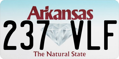 AR license plate 237VLF