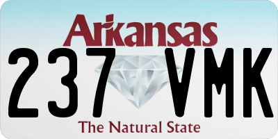 AR license plate 237VMK