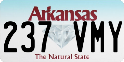 AR license plate 237VMY