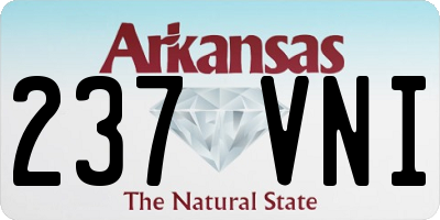 AR license plate 237VNI