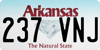 AR license plate 237VNJ