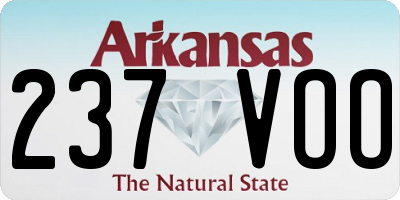 AR license plate 237VOO