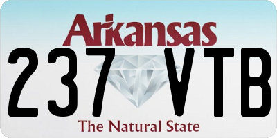 AR license plate 237VTB
