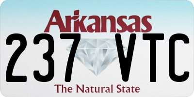 AR license plate 237VTC