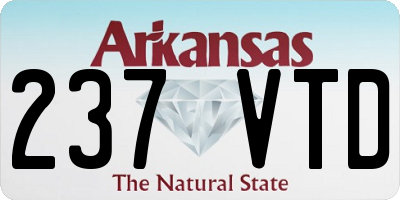 AR license plate 237VTD