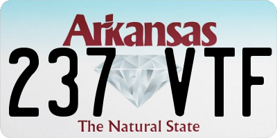 AR license plate 237VTF