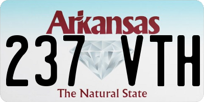 AR license plate 237VTH