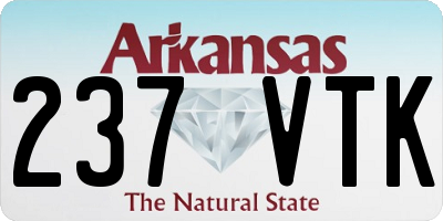 AR license plate 237VTK