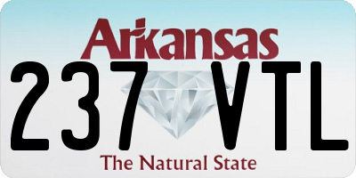 AR license plate 237VTL