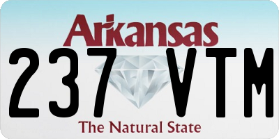 AR license plate 237VTM