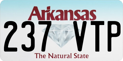 AR license plate 237VTP