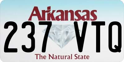 AR license plate 237VTQ