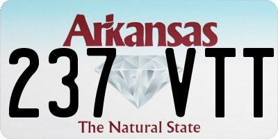 AR license plate 237VTT