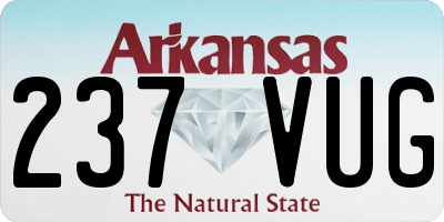 AR license plate 237VUG