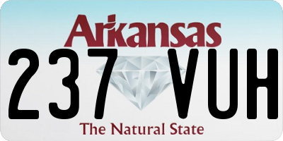 AR license plate 237VUH