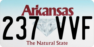 AR license plate 237VVF