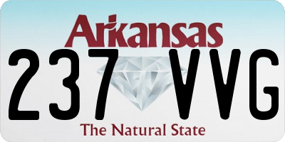 AR license plate 237VVG