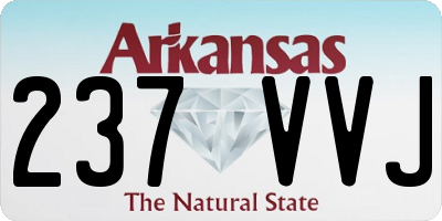 AR license plate 237VVJ