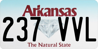 AR license plate 237VVL