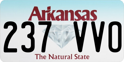 AR license plate 237VVO