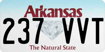 AR license plate 237VVT
