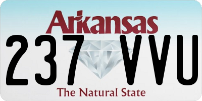 AR license plate 237VVU